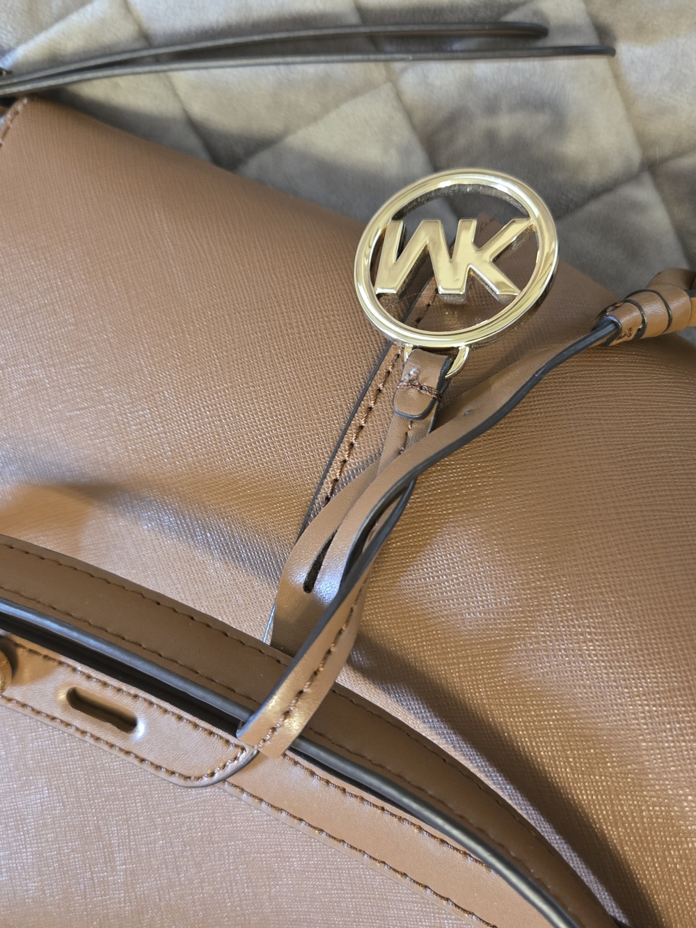 Michael Kors Tan Leather Tote Bag - Picture 6 of 13